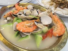 海虾白贝煮胜瓜-明本湛江鸡•海鲜小厨(陈家祠店)