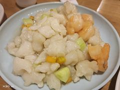 鳕鱼爆鲜虾-陈傻子餐厅(世纪都会店)