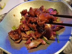 蒜香蜜汁排骨-绿茶餐厅(光谷世界城步行街店)