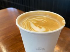 Latte-black rainbow coffee