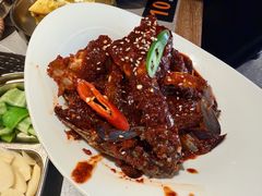 -草家酱蟹炭火烤肉店(珲春南路一店)