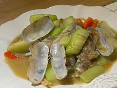 家烧蛏子丝瓜-十面欢腾·海鲜面·台式Bistro(长乐路店)
