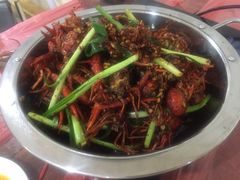 秘制干爆虾-谭记老字号跳跳蛙·香辣蟹.专注二十年(滨江店)