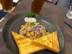 黑椒蘑菇鸡肉意面-遇见西木美式餐厅(体育路店)