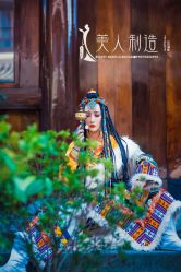 -后宫·古装汉服京剧儿童亲子全家福摄影