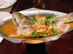 青柠汁蒸桂鱼-食肆&Fourteen(武林夜市店)