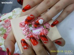 蕾丝花边-星美甲