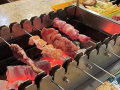 羊肉串-長壹旋转烤吧 农家鸡火锅