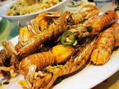 椒盐濑尿虾-海上驿站渔家菜馆