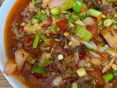 -歹歹的加个面过油肉拌面