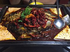 -探鱼·鲜青椒爽麻烤鱼(广州花都来又来店)