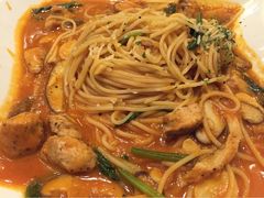 熏鲑鱼菠菜佐法式意面-Mr.J义法厨房(北医店)
