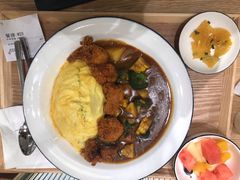 炸鸡块咖喱蛋包饭-池奈·咖喱蛋包饭(熙地港店)