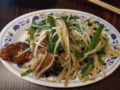 韭菜炒猪肝-拉面莊夢語＆中华料理八椿