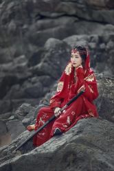 -虞美人汉服摄影
