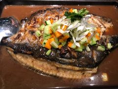 酱香烤鱼-探鱼·鲜青椒爽麻烤鱼(中天广场店)