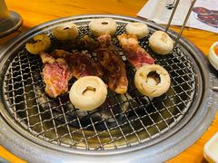 烤口蘑-草家酱蟹炭火烤肉店(珲春南路一店)