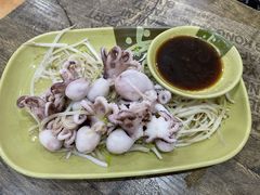 芥末白灼八爪鱼-贞姨美食·老字号海鲜大排档