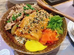 照烧鸡牛肉拼盘饭-林妈妈村·日式料理(宝山万达店)