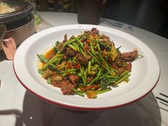 辣椒炒肉-绿茶餐厅(滨海万达广场店)