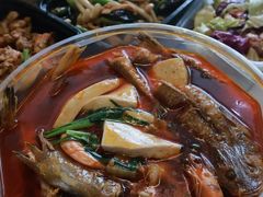 -东来菜馆•手抓海鲜家常菜•海鲜锅贴(鸽子窝店)