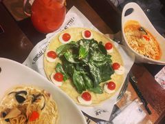 菠菜芝士披萨-Minsoksikdang, Hyundai City Outlets Dongdaemun