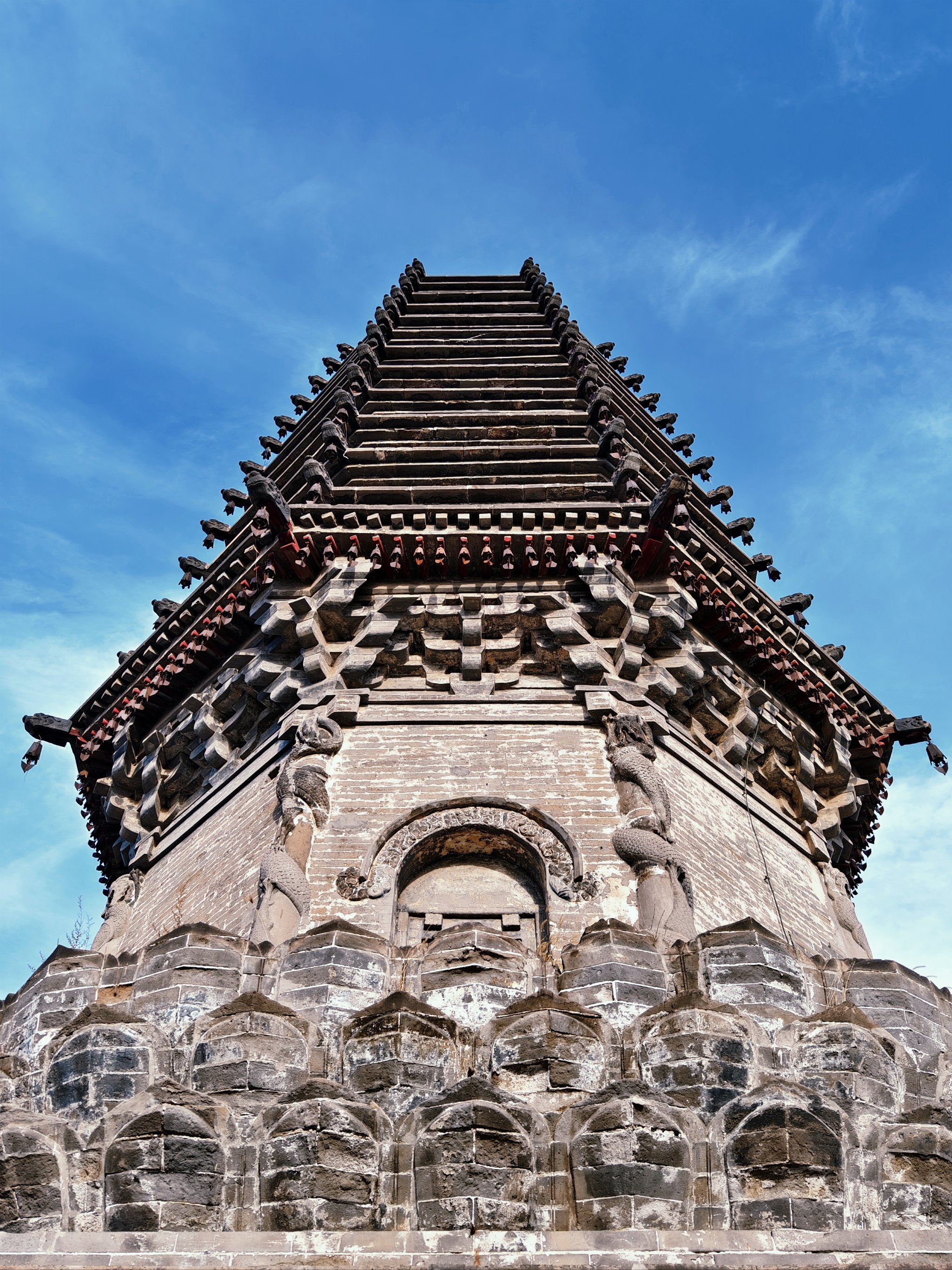 唐山这座辽代古塔美到窒息