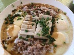 鸡蛋肉饼蒸山水豆腐-红炎炎农家菜老字号(金水台店)