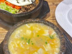 石锅海胆豆腐-撒郎嘿·朝鲜民俗餐馆