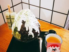抹茶生乳かき氷-WONDER ICE 萬得冰田(建設路总店)