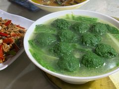 翡翠圆子汤-柏合黄记豆腐皮饭店