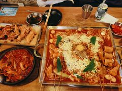 鱼饼火山炒年糕-包装马车·韩国料理·포장마차