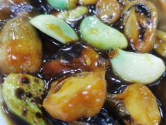 腊八蒜烧肥肠-百味饺子城•海鲜家常菜(秦皇岛店)