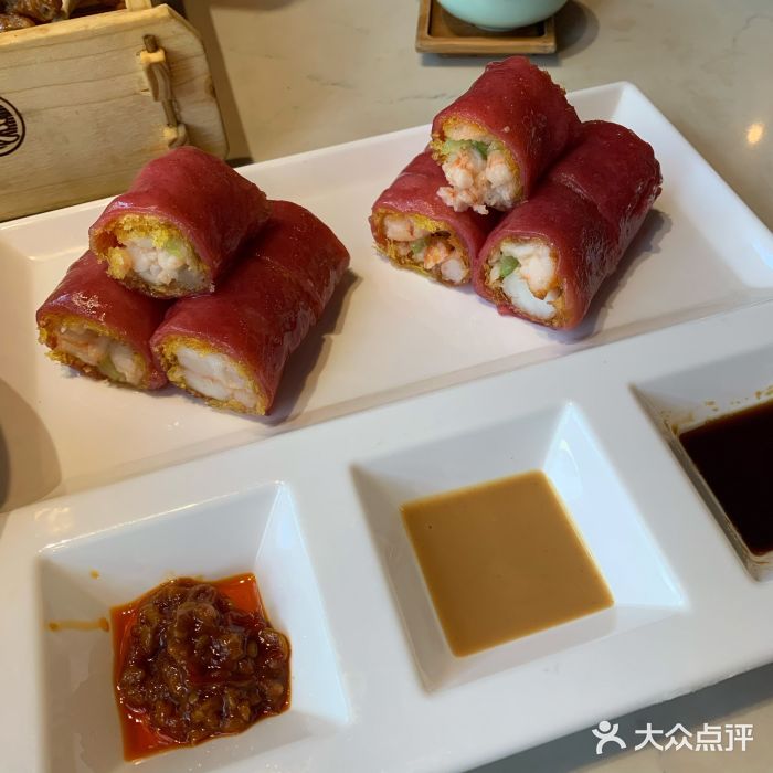 悦满楼·西关名点·湛江名菜(航空综合大厦店)招牌明虾红米肠图片