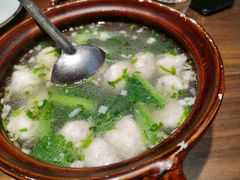 鲜嫩黄花鱼丸汤-将相和·海鲜蒸饺大连菜