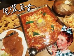 鱼饼火山炒年糕-包装马车·韩国料理·포장마차