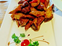 杏鲍菇炒牛仔粒-热度餐厅(老佛爷店)