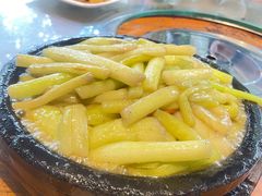 铁板鲜芋梗-农厨好味·温泉鹅·农家菜