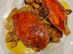 梭子蟹炒年糕-宴秋杭州菜(锦艺城店)