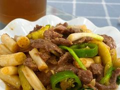 藕尖炒牛肉-明记海鲜大排档(巽寮湾店)