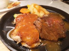 铁板黑椒牛排拼鸡排-卡朋西餐(较场西路店)