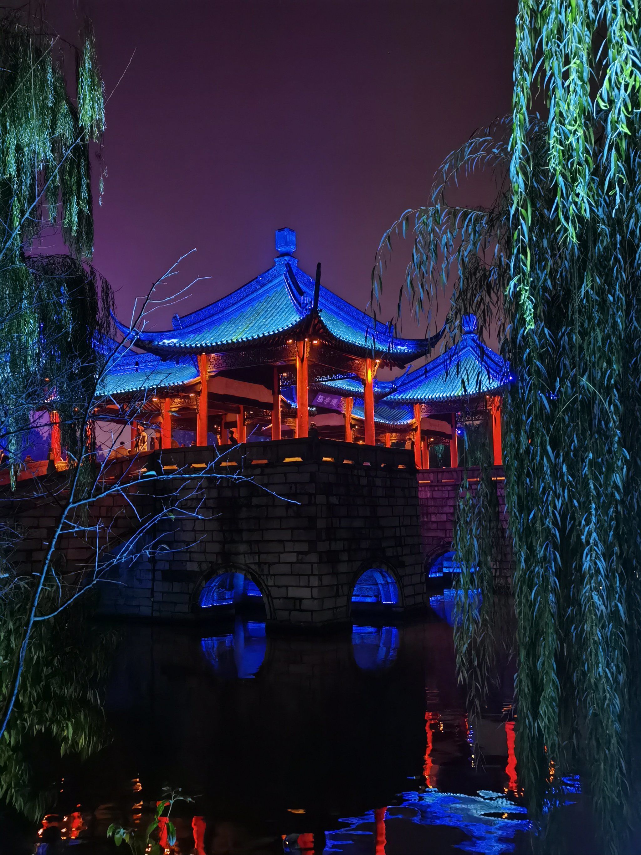 秋天的扬州也是美的
瘦西湖的夜景🌃真的美轮美奂
夜场门票🎫