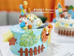 -卡比儿童蛋糕·心意定制·低脂零卡糖动物奶油FancyBALLOON(滨海店)
