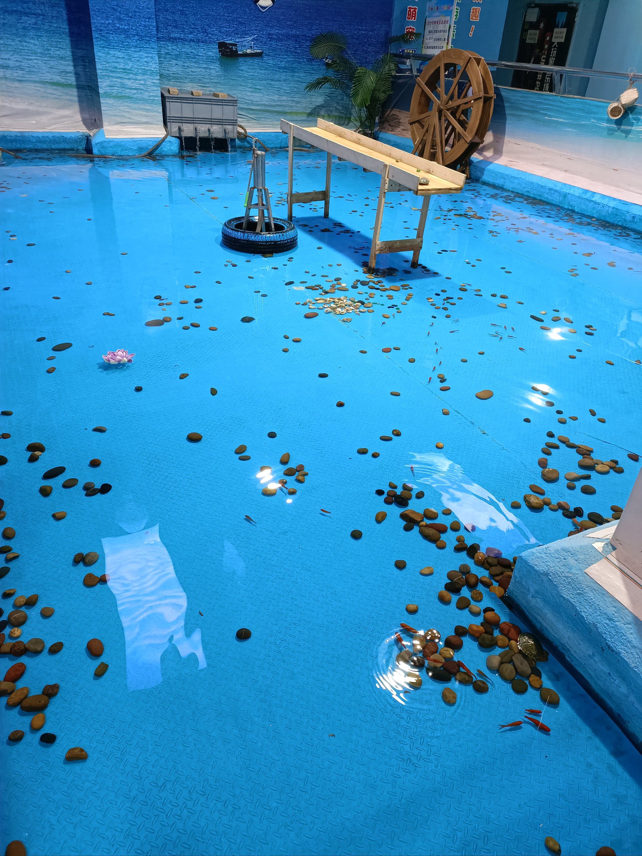 动物区,小仓鼠会比较好玩,可以戴手套抓在手上