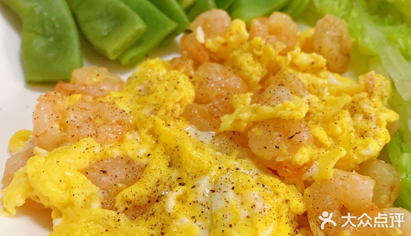 小嬜手作50 『减脂套餐-🍤虾仁滑蛋』