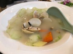 鸡枞菇白贝浸冬瓜-朕悦鹧鸪饭私房菜