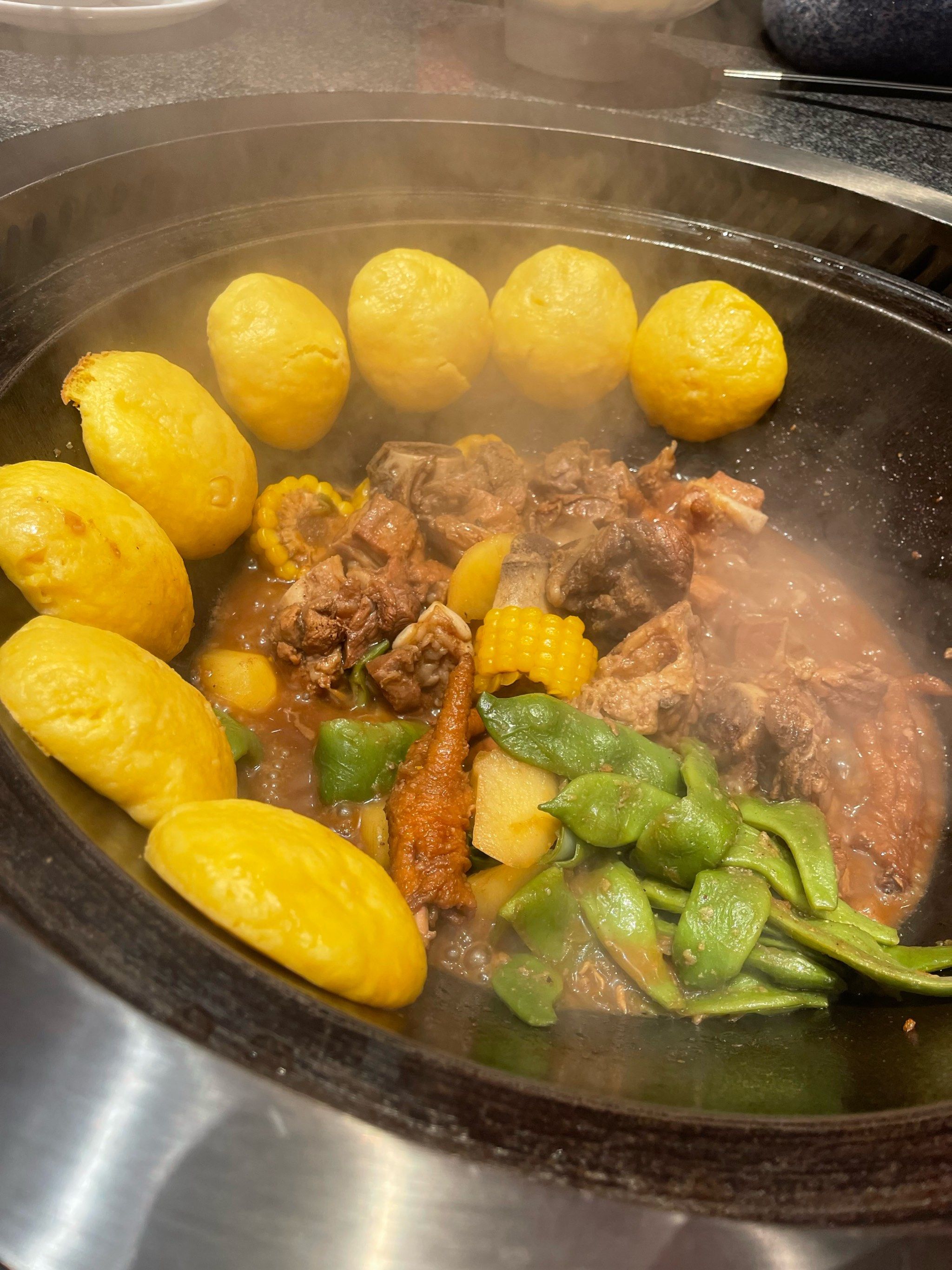 第一次吃东北大铁锅