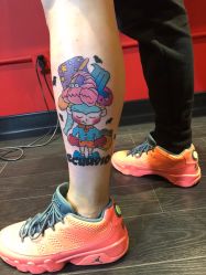 小腿-I-TATTOO 纹身艺术空间
