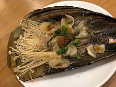 烤带子-海派美食·家宴海鲜青岛菜·石锅鲽鱼头(东方城店)