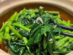 啫啫虾酱空心菜-熠盛粤味(永康路店)